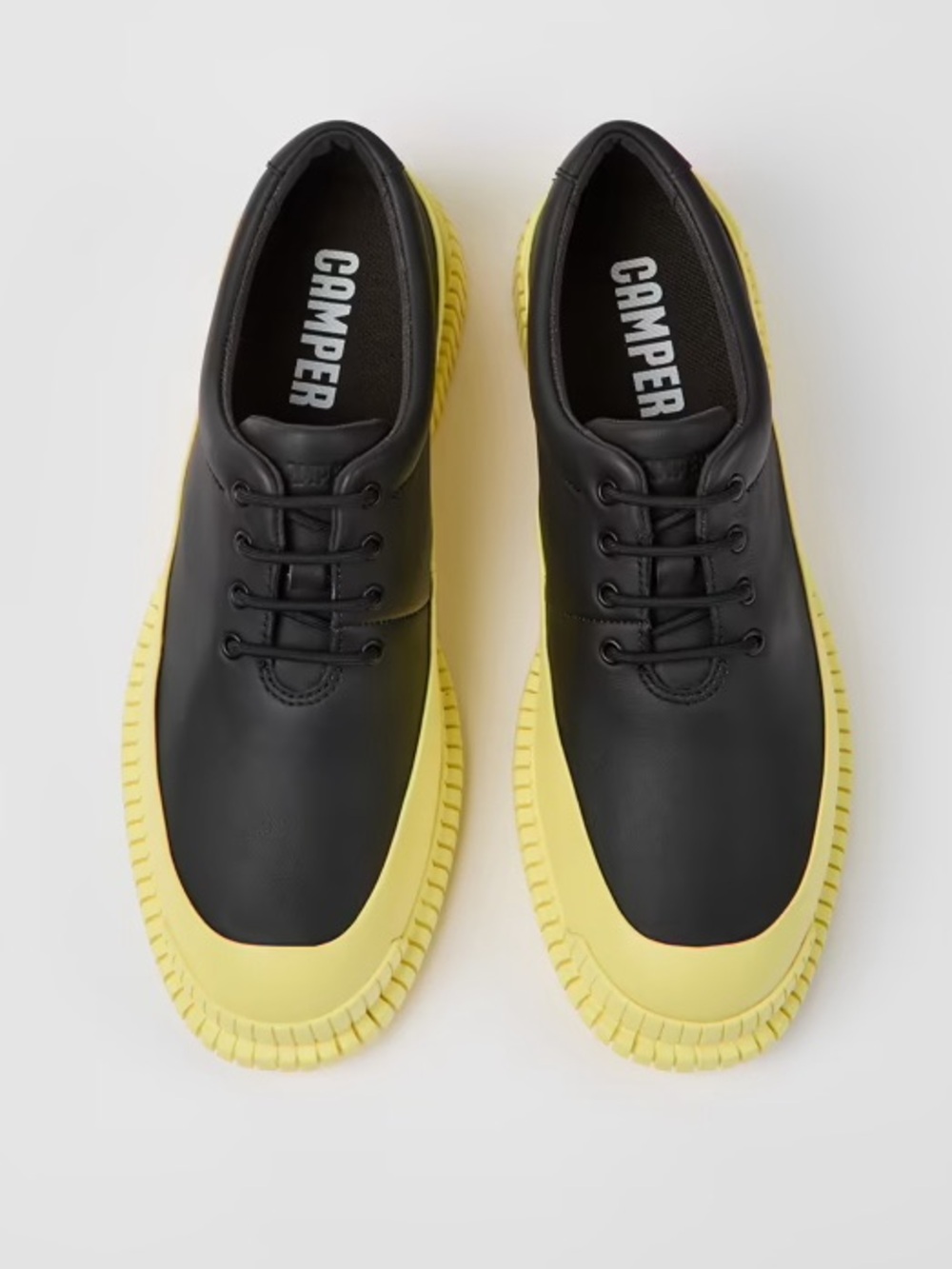 Camper Women’s Black and Yellow Low-Top Sneakers